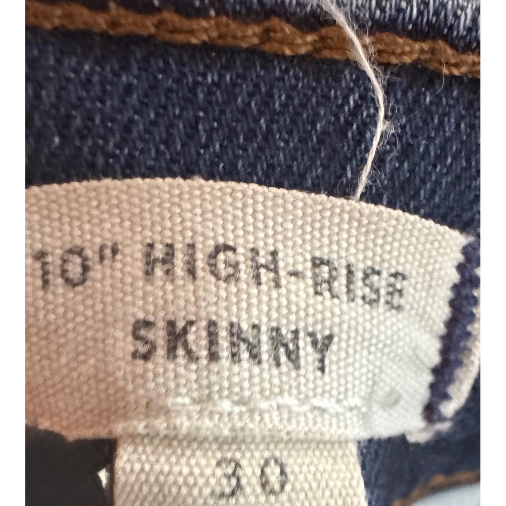 Madewell High Rise Skinny Crop Jeans Dark Wash Women's 30 - Picture 9 of 10